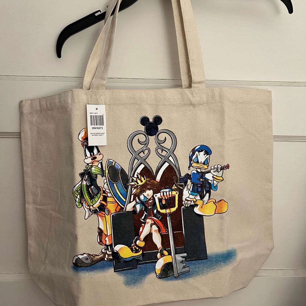 Disney Kingdom Hearts Canvas Tote Bag